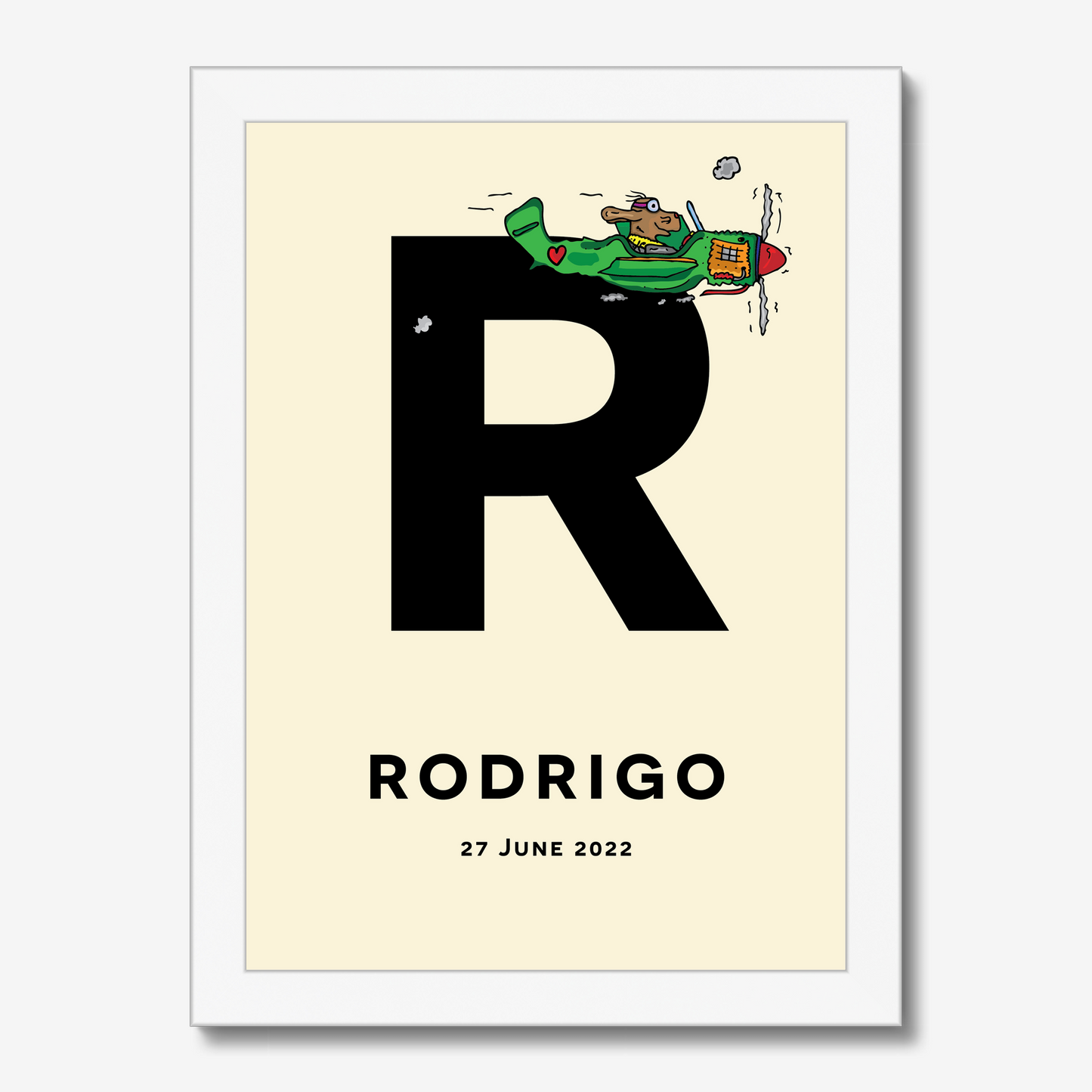 Flying Dog! Birth Poster
