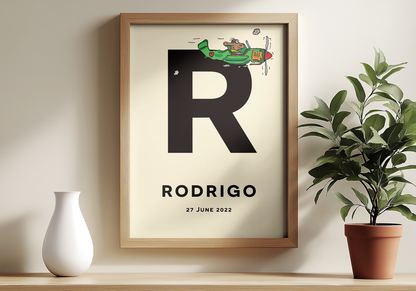 Flying Dog! Birth Poster